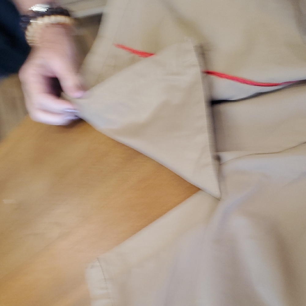 NVLT Women's Brown Waxed Cotton Trench Styke Jacket Lagenlook SZ S - Picture 13 of 16